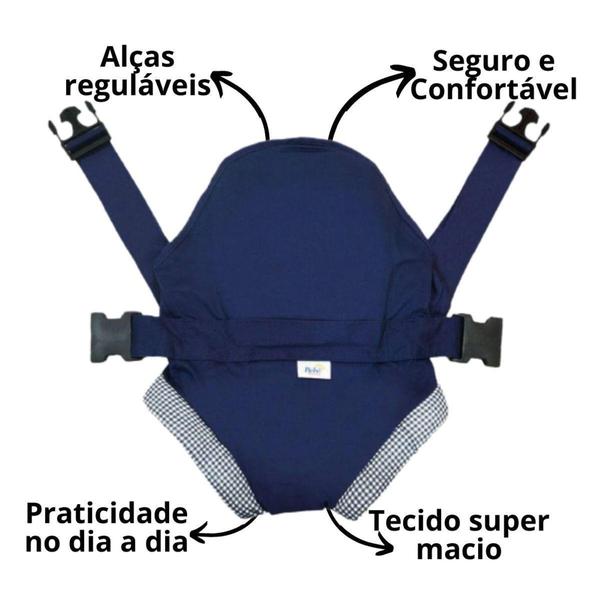 Imagem de Canguru carregador bebe passeio macio ajustavel conforto mae 15kg