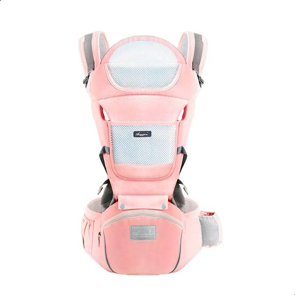 Imagem de Canguru Carregador de Bebê Ergonômico Premium com Assento na Cintura até 25kg 0 - 36 Meses 12 posições