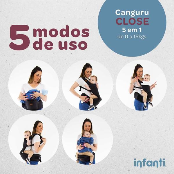 Imagem de Canguru Close 5 Em 1 Cor Preto Infanti