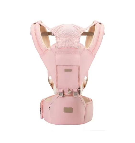 Imagem de Canguru Ergonômico Bebê 12 Posições Assento 3x1 Rosa