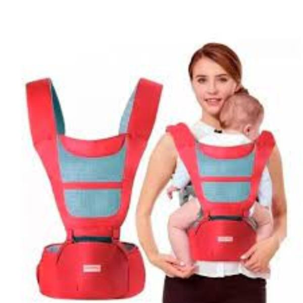 Imagem de Canguru Ergonômico Bebê 6x1 Vermelho Importway 3 A 24 Meses