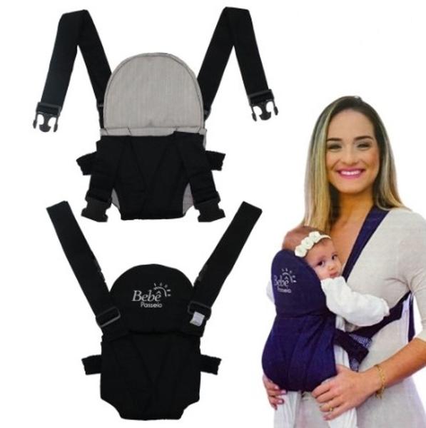 Imagem de Canguru Ergonomico Carrega Bebê com 2 posições Bebê Passeio Click 01 Peça