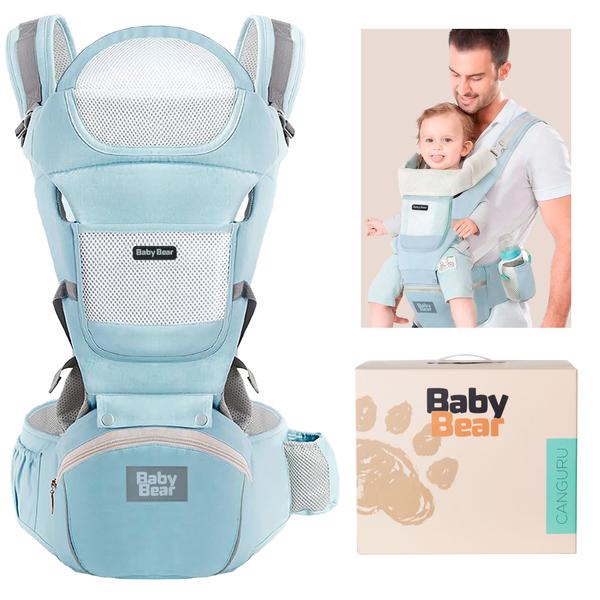 Canguru para Bebê Baby Bear Carregador de Colo Seguro Apoio Ergonômico 12 em 1