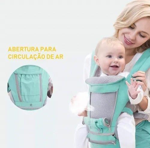 Imagem de Canguru Para Carregar Bebê Tipo Mochila C/ Almofada Original