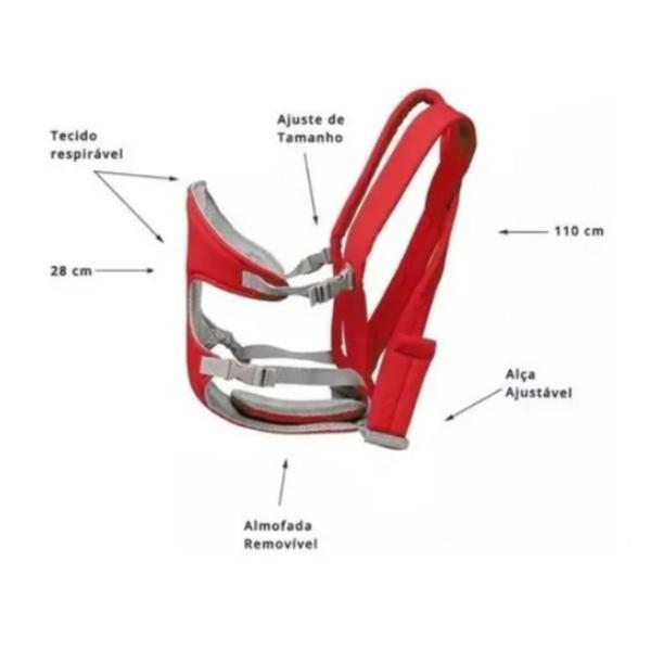 Imagem de Canguru Sling Bolsa Bebe Carregador Mochila Ergonomico