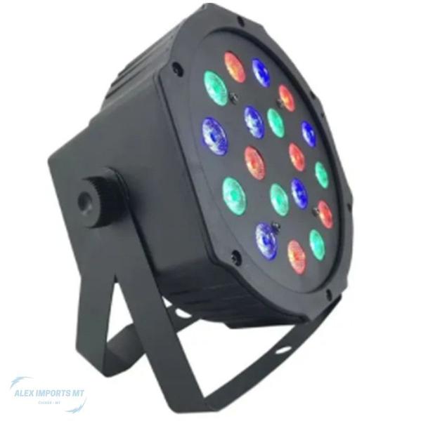 Imagem de Canhão 18 Leds Rgb Dmx Jogo De Luz Balada Refletor top