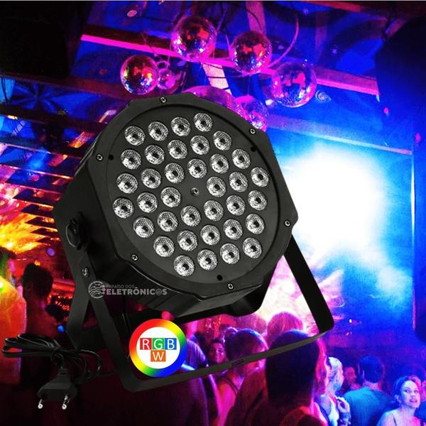 Imagem de Canhão 36 Leds 30w Rgbw E Strobo Flash Profissional Iluminação de Palco LK362