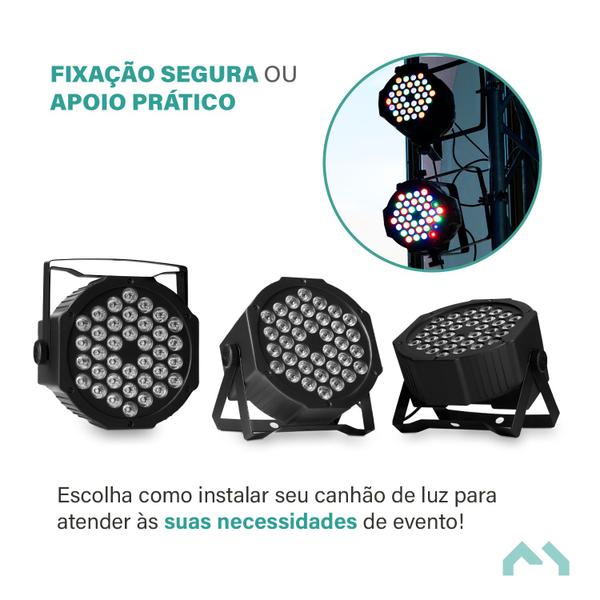 Imagem de Canhão de Luz Festa Refletor 36 Leds Rgb Dmx Master Bivolt