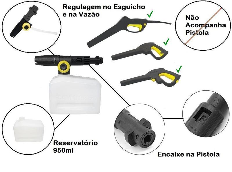 Imagem de Canhão Espuma Snow Foam Karcher K 2.94 M Lavadora Alta Pressão