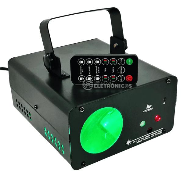 Imagem de Canhão Holografico RGBW Controle Remoto Bivolt Dj Iluminação Efeito Laser TB1318