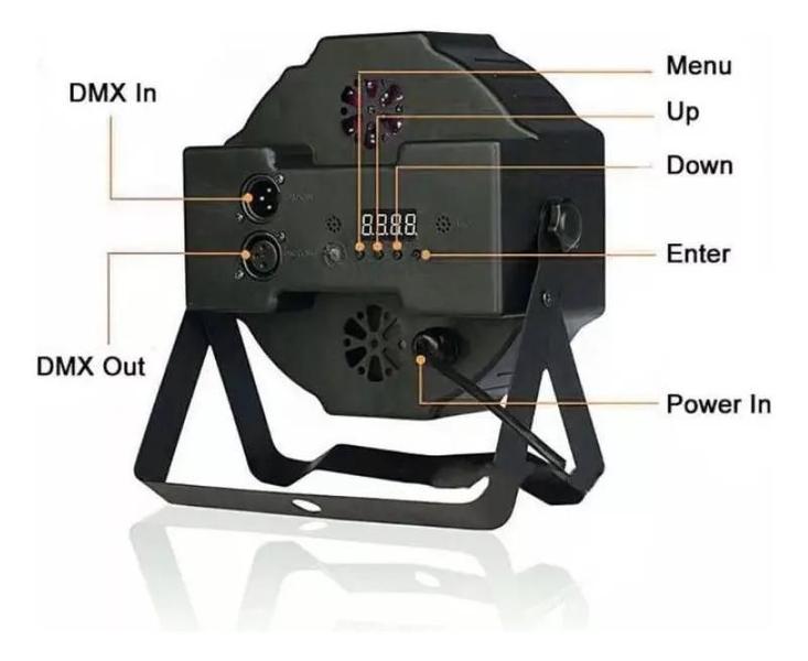 Imagem de Canhão Jogo De Luz 18 Leds 80W Rgb Jogo De Luz