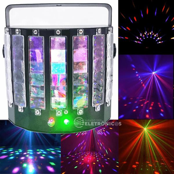 Imagem de Canhão Laser Borboleta LED Color Com Controle Remoto Iluminação Para DJ - 194881