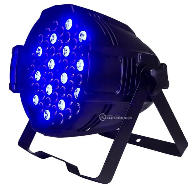 Imagem de Canhão Refletor Jogo De Luz 54 Leds 180w Rgbw Iluminação Ideal Para Boates e Shows LK154