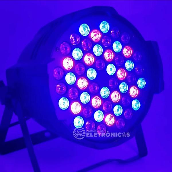 Imagem de Canhão Refletor Jogo De Luz 54 Leds 180w Rgbw Iluminação Ideal Para Boates e Shows LK154