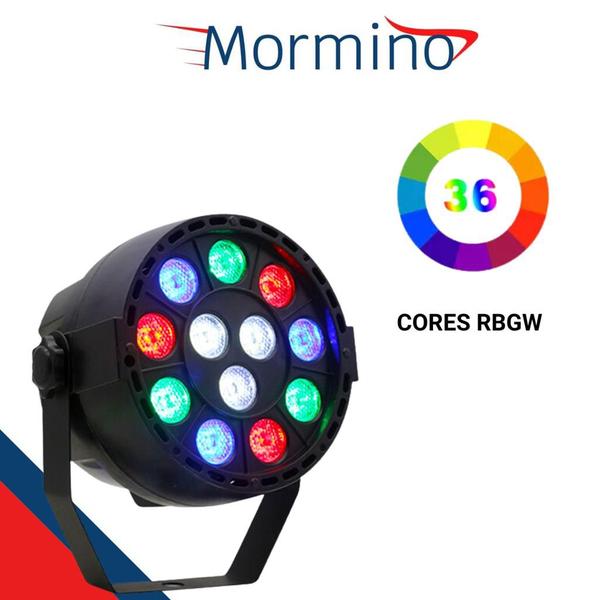 Imagem de Canhão refletor led 12 rgbw com 10 pulseiras neon