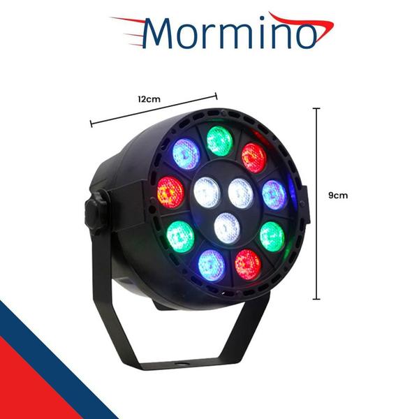 Imagem de Canhão refletor led 12 rgbw com 10 pulseiras neon