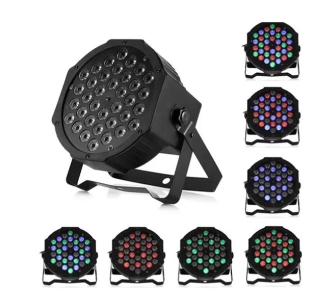 Imagem de Canhão Refletor Led 36 Leds Rgb Bivolt Dmx Digital Slim - LUATEK