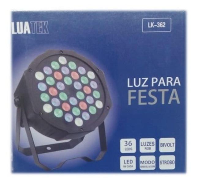 Imagem de Canhão Refletor Led 36 Leds Rgb Dmx Jogo Luz - Luatek