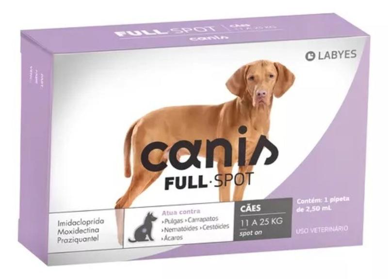 Imagem de Canis Fullspot Antipulgas E Carrapatos Para Cães De 11 À 25k