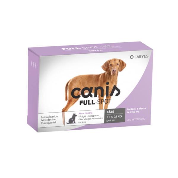 Imagem de Canis FullSpot Cães 11 a 25kg Antipulga Pipeta