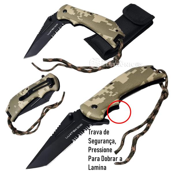 Imagem de Canivete de Bolso Com Clip Camuflado Com Trava Liner Lock SLKD03 SLKD05 SLKD05PR