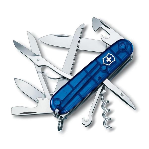 Imagem de Canivete De Bolso Médio Victorinox Huntsman Azul Translúcido