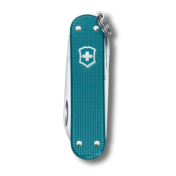 Canivete de Bolso Pequeno Victorinox Classic Alox Verde Imagem de Canivete de Bolso Pequeno Victorinox Classic Alox Verde