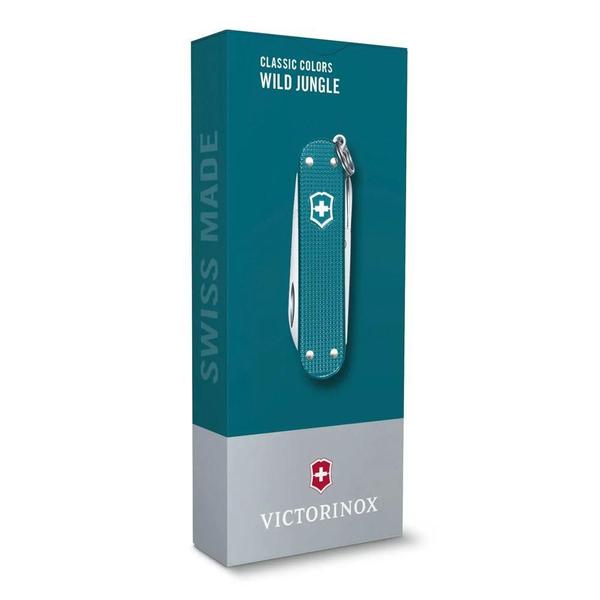 Canivete de Bolso Pequeno Victorinox Classic Alox Verde Imagem de Canivete de Bolso Pequeno Victorinox Classic Alox Verde