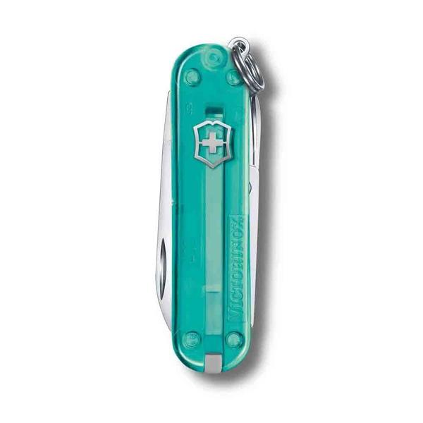 Canivete de Bolso Pequeno Victorinox Classic SD Translúcido Imagem de Canivete de Bolso Pequeno Victorinox Classic SD Translúcido
