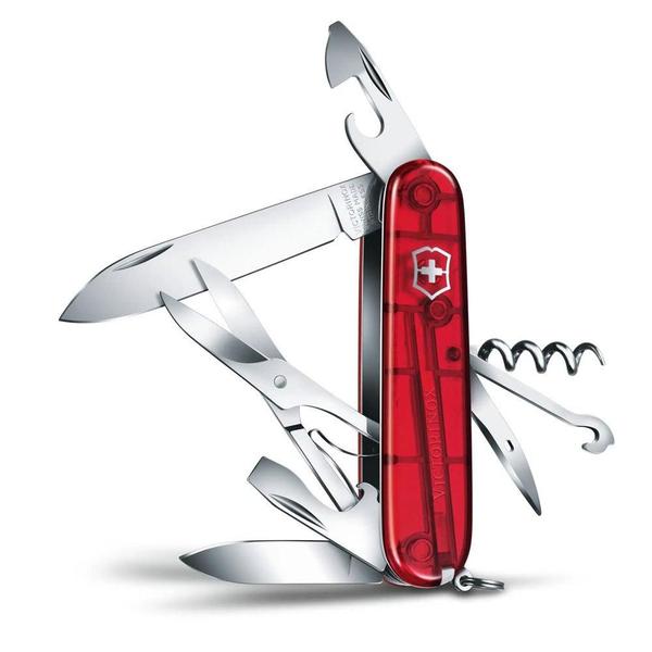 Imagem de Canivete Médio Victorinox Climber Vermelho Translúcido