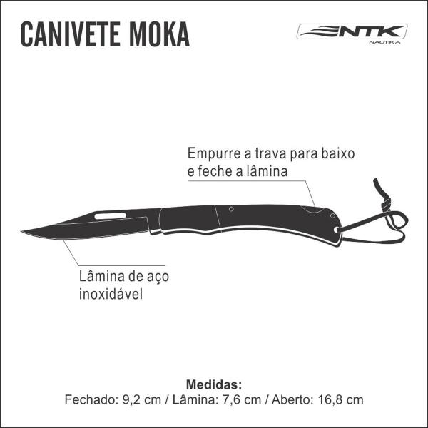 Imagem de Canivete Moka Com Trava Back Lock - Nautika