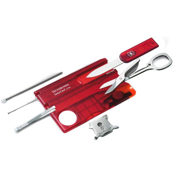 Canivete suíço Victorinox Swiss Card Lite 13 funções Imagem de Canivete suíço Victorinox Swiss Card Lite 13 funções