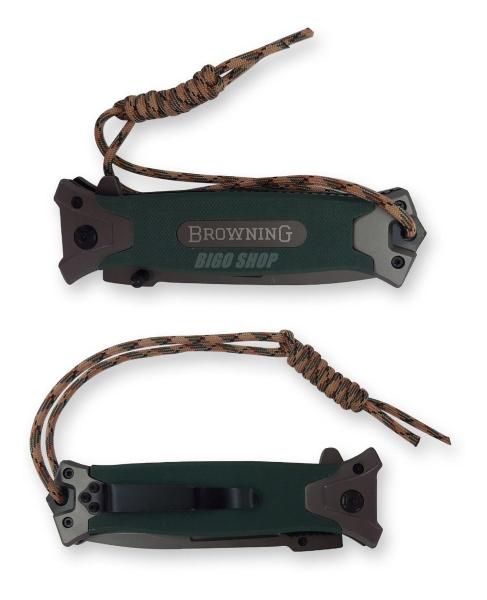 Imagem de Canivete Tático Semi Automatico Estilo Browning Camping com paracord