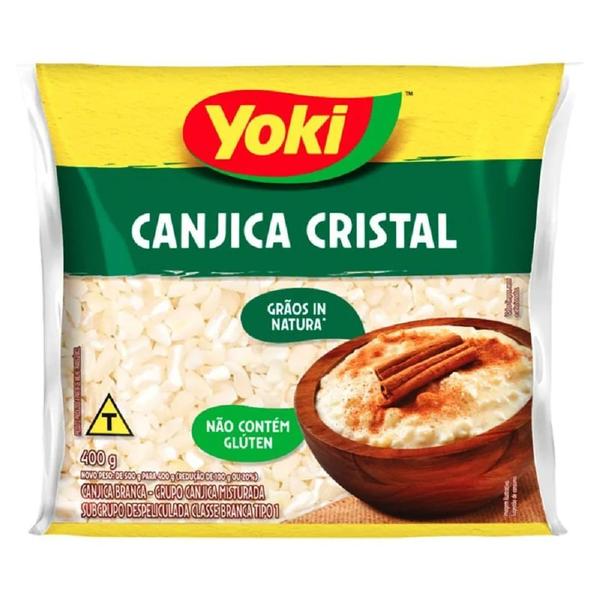 Canjica Branca Cristal 400g - Yoki Imagem de Canjica Branca Cristal 400g