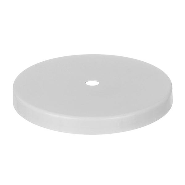 Imagem de Canopla Para Pendente Chata Ferro - Diametro 13,5cm Branco Preto