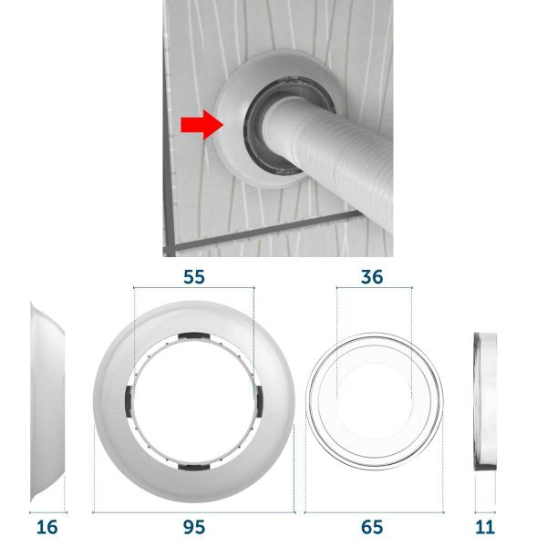 Imagem de Canopla Sifão Abs Universal Branco  030450