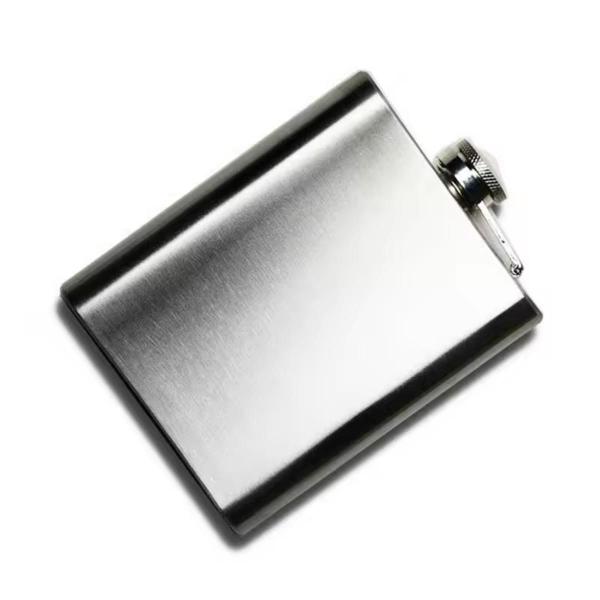 Imagem de Cantil de Bolso Aço Inox 200ml 7oz 