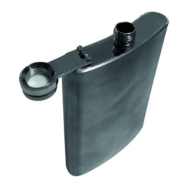 Cantil de Bolso Aço Inox Porta Bebidas 255ml Whisky Vodka Portátil - LUATEK Imagem de Cantil de Bolso Aço Inox Porta Bebidas 255ml Whisky Vodka Portátil