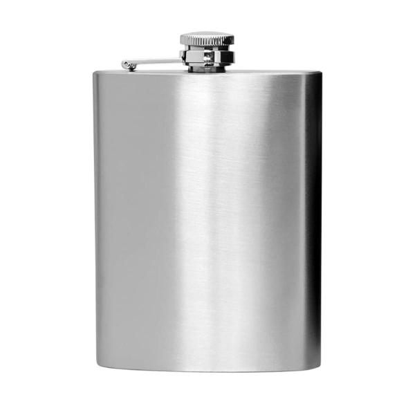 Imagem de Cantil de Bolso Frasco 220ml Whisky Garrafa Whiskeira Inox Porta Bebida Bar