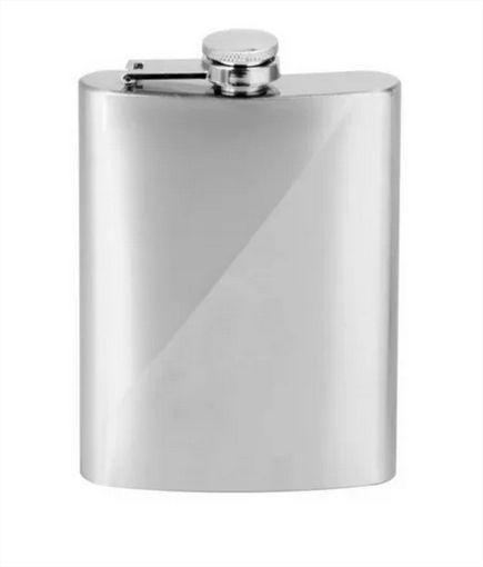 Imagem de Cantil de bolso inox bebidas portatil