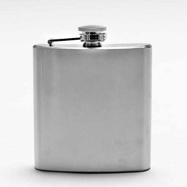 Imagem de Cantil De Bolso Porta Bebida Aço Inox Whisky Vodka Rum 200ml