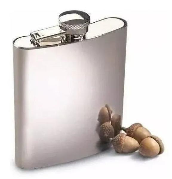 Imagem de Cantil Inox de Bolso Porta Bebidas Garrafa Whiskeira Militar 5oz 6oz 8oz