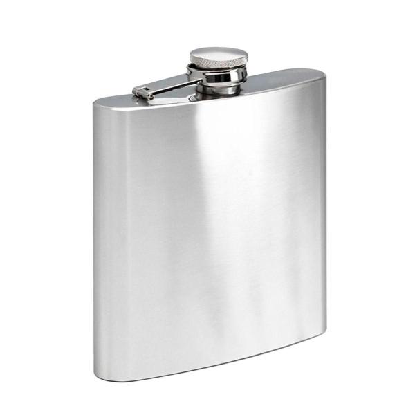 Imagem de Cantil Inox Frasco 230Ml Garrafa Whiskeira Bolso Bar Cor