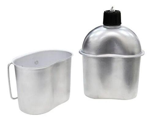 Imagem de Cantil Militar Aluminio Caneca Camping 900ml Ntk Xepa C/nf