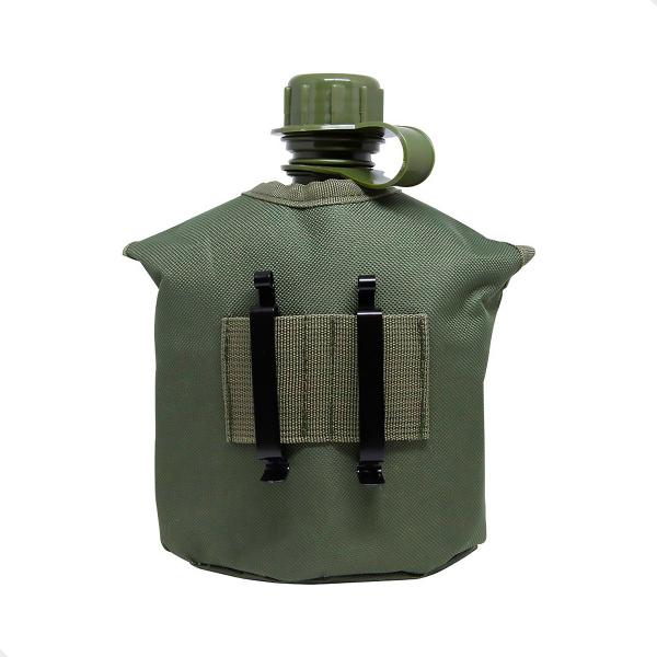 Imagem de Cantil Tático Militar C/ Caneca E Espiriteira Alumínio 1 Lt