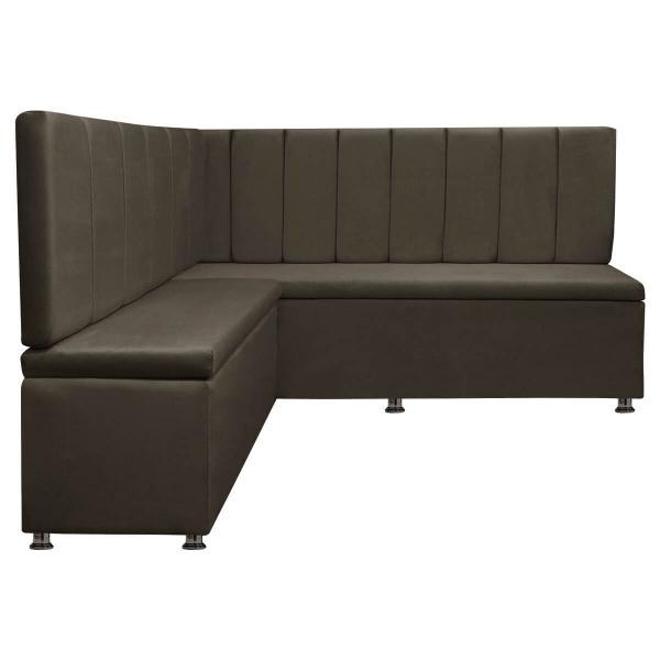 Imagem de Canto Alemão 4 Lugares para Lanchonete 1,25x1,60m Liso Marrom SOFA STORE