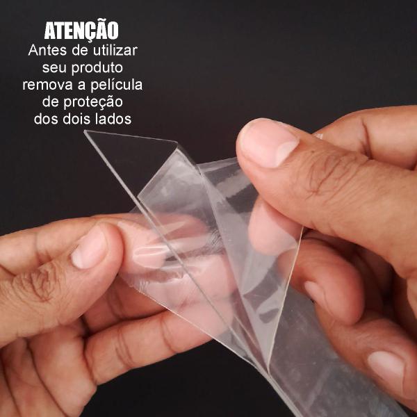 Imagem de Cantoneira De Gôndola PVC Cristal + Resistente Kit 50pç 80cm