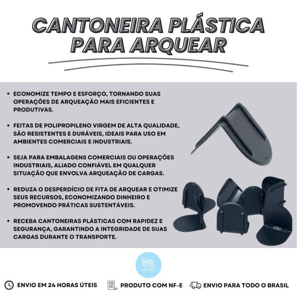 Imagem de Cantoneira Para Fita De Arquear Plástica Profissional 500und