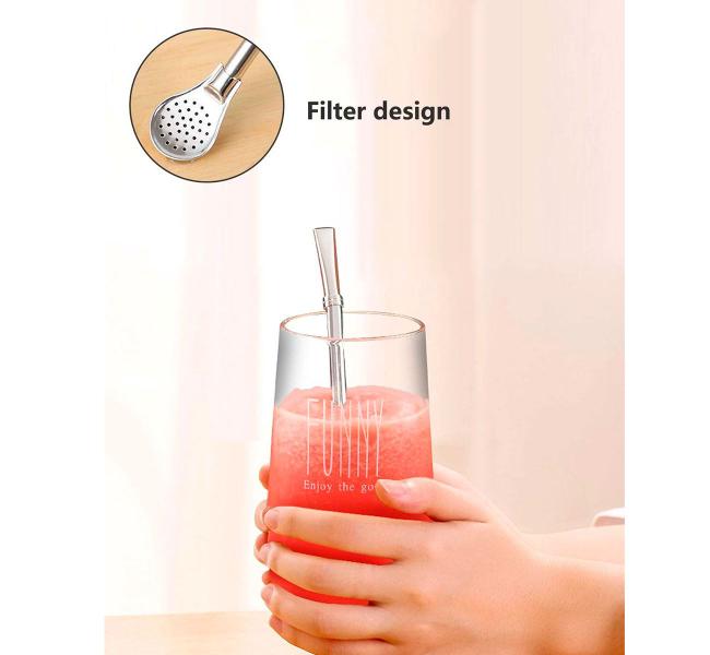 Canudo Modelo Bomba Inox Bebidas Quentes Descanso Útil Terere - Clink Imagem de Canudo Modelo Bomba Inox Bebidas Quentes Descanso Útil Terere
