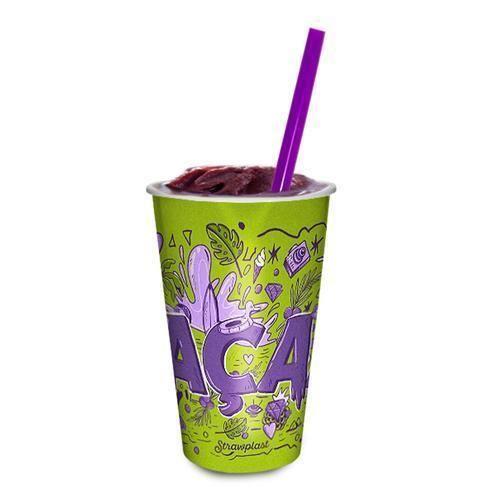 Imagem de Canudo Super Açaí Strawplast Roxo 10mm - 300 Unid.